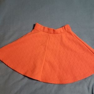 Orange Skater Skirt